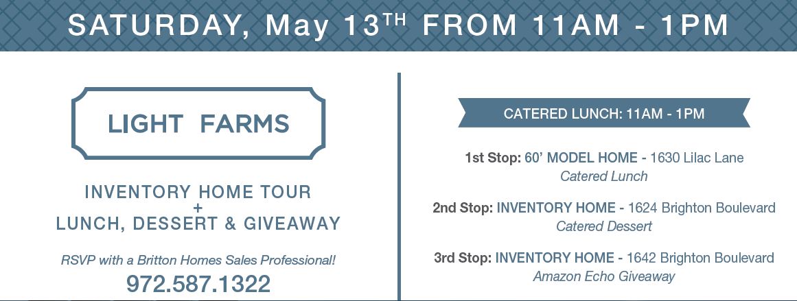 Britton Homes Tour of Homes Event at Light Farms